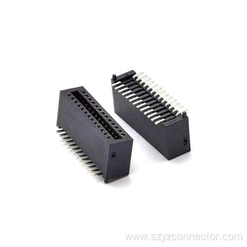 MINI PCI 26P Straight Angle SMT Connector With Dislocation Post H7.8mm 2*13P